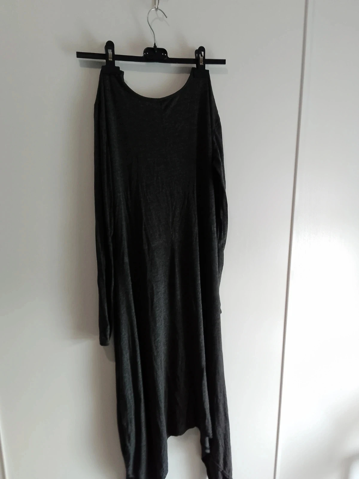 Grey jersey bohemian dress size 38 – photo 3